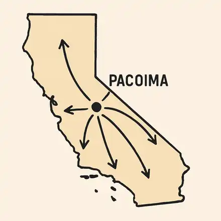 Map Pacoima Movers